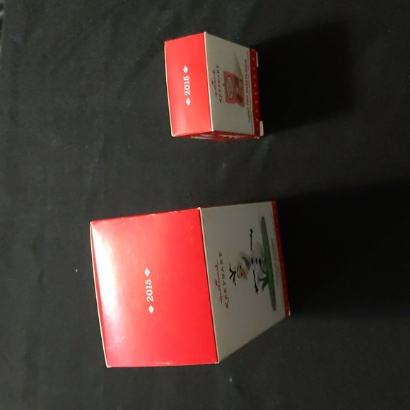 2x 2015 Hallmark Keepsake Ornament Disney Olaf In Summer & Teeny Tiny Sweet Shop - Picture 5 of 8